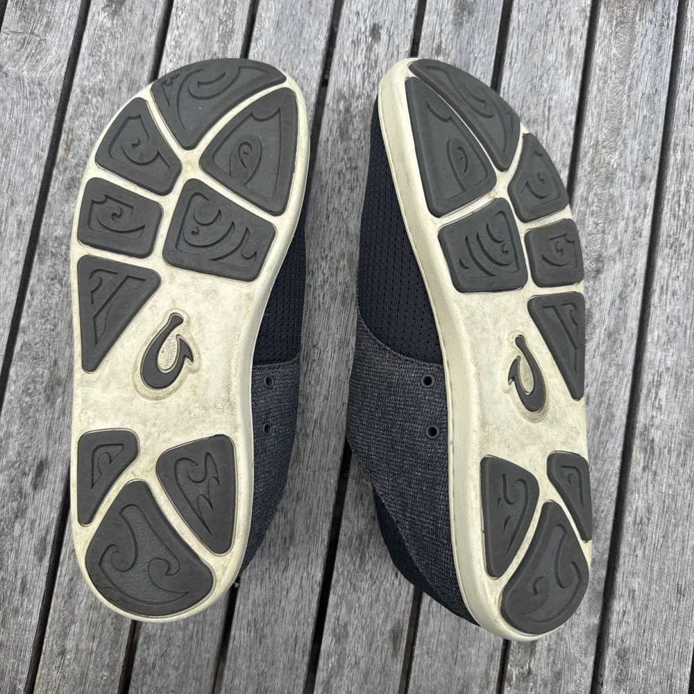Olukai Nohea Moku Men's Casual Slip On Boat Shoes Size 9 Gray 10283-6C6C